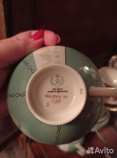 Фарфоровый чайный сервиз гдр
