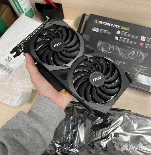 Видеокарта MSI nvidia GeForce RTX 3060 ventus 2X