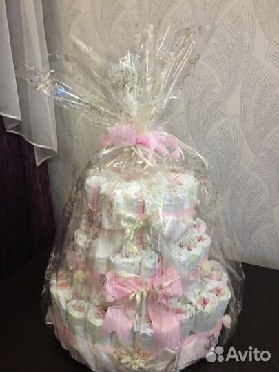 Торт из подгузников на выписку