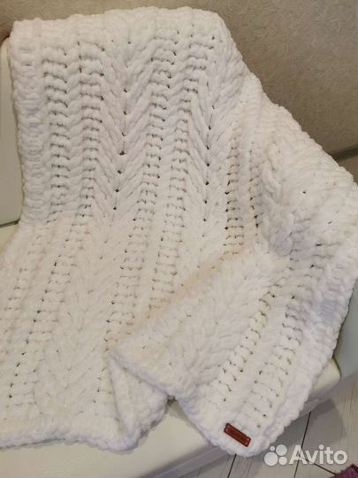 Детские пледы, пинетки ручная работа