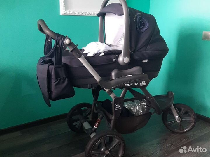 Коляска cам 3 в 1 + зимний конверт на овчине+ д.в