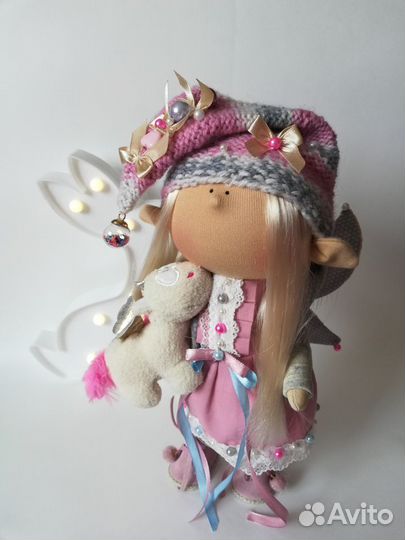 Интерьерная кукла эльф ручной работы