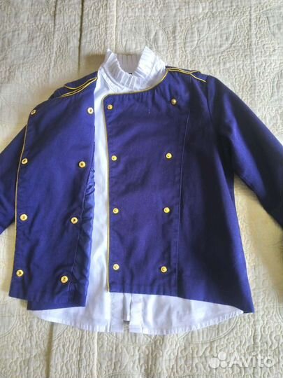 Жакет с рубашкой, сарафан
