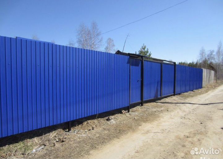 Забор из профлиста