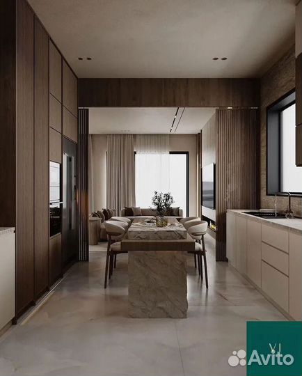 Встроенный кухонный гарнитур