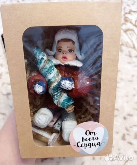 Ватные елочные игрушки