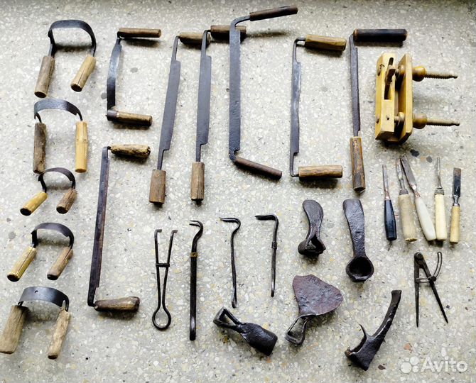 Старинный пазник тесло скобель чертец