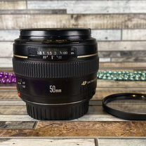 Объектив Canon EF 50mm 1.4 USM+фильтр UV