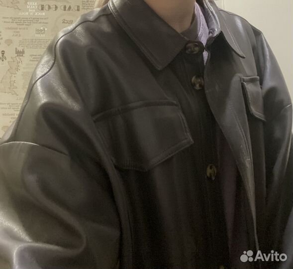 Кожаная рубашка sela