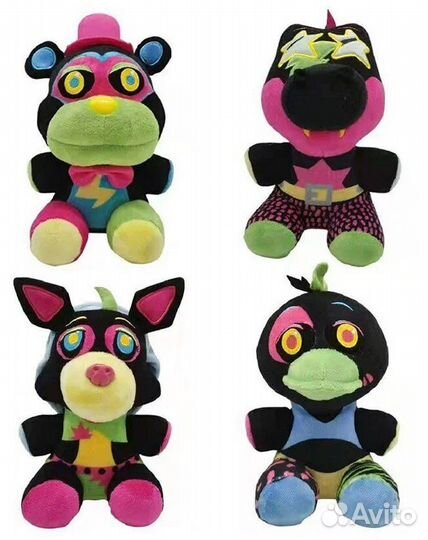 Аниматроники Секьюрити Брич черные мягкие фнаф 9