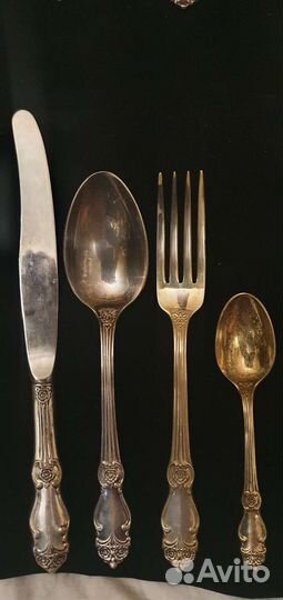 Серебряная роза набор на 12 пер. 48 пред. мнц СССР