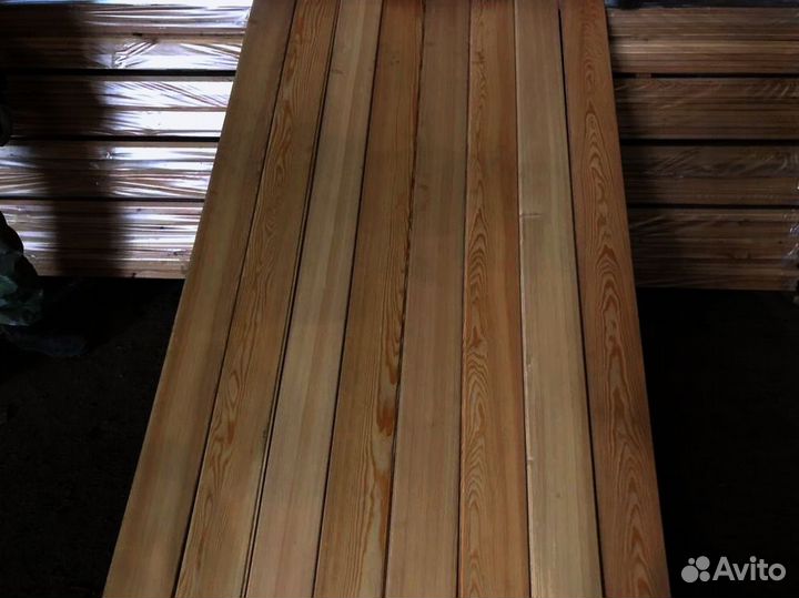 Доски лиственницы камерной сушки 30x140 мм, для бе