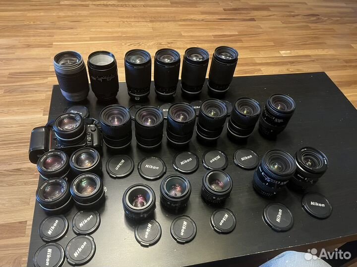 Фотоаппарат Nikon F-801 и объективы Nikon 22шт