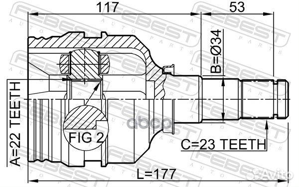 ШРУС 0111-AV220 0111-AV220 Febest