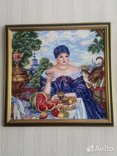 Картина, вышитая крестом