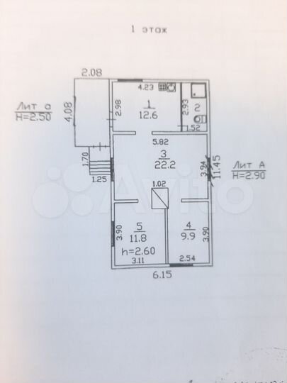 Дом 61 м² на участке 7,2 сот.