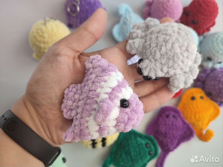 Вязаные брелочки