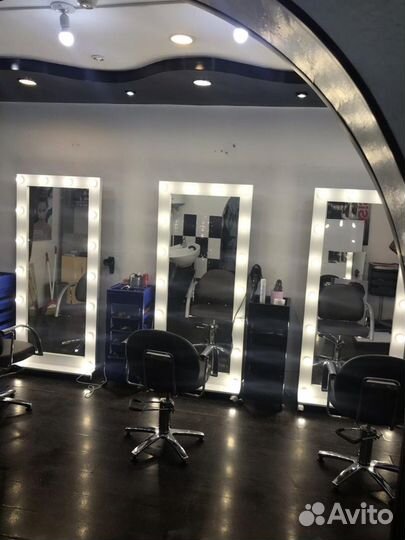 Гримерное зеркало 175/80 с лампочками