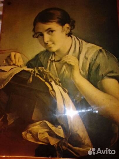 Картина кружевница