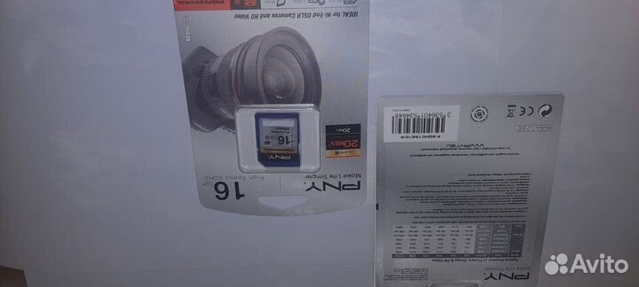 Карта памяти sdhc PNY professional 16 GB