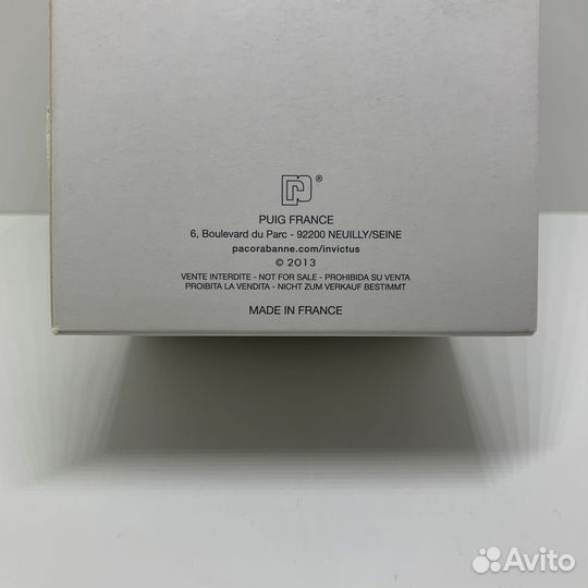 Paco Rabanne - Invictus 100ml Оригинал Тестер