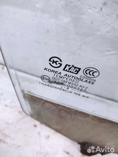 Стекло переднее правое Hyundai Elantra XD