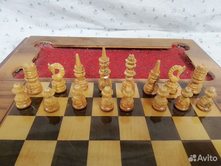 Шахматы СССР ручная работа 60-е г.г