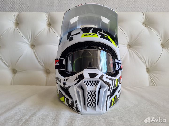 Эндуро Шлем Leatt Moto 3.5 Helmet Zebra 2023