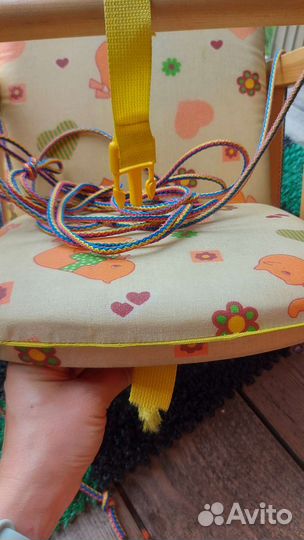 Качели детские деревянные