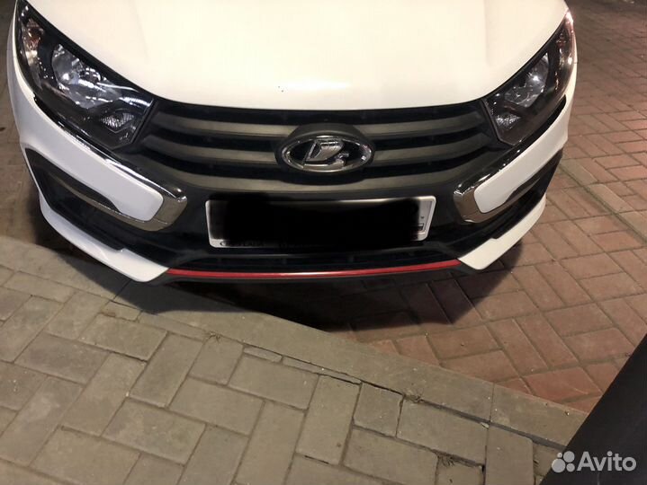 Передний бампер на LADA granta