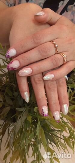 Маникюр на дому наращивание ногтей