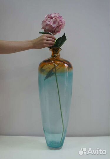 Вазы стеклянные для интерьера ручной работы