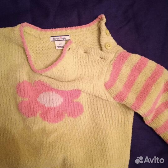 Свитер джемпер нарядный для девочки на 2/3г