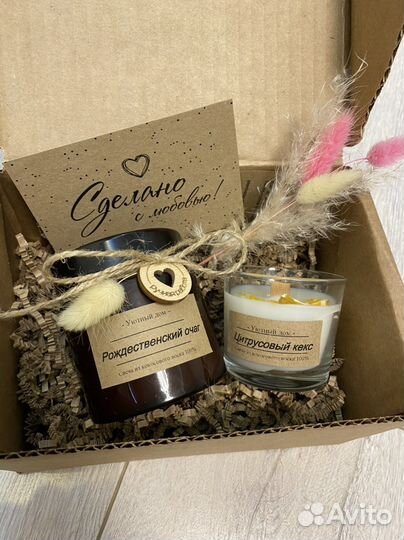 Ароматизированные свечи из кокосового воска