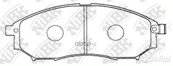 Колодки тормозные дисковые перед/зад PN2444