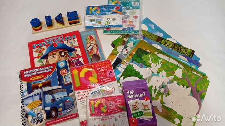 Детские развивающие игрушки книги пакетом