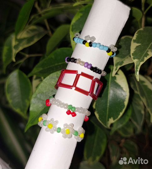 Кольцо из бисера