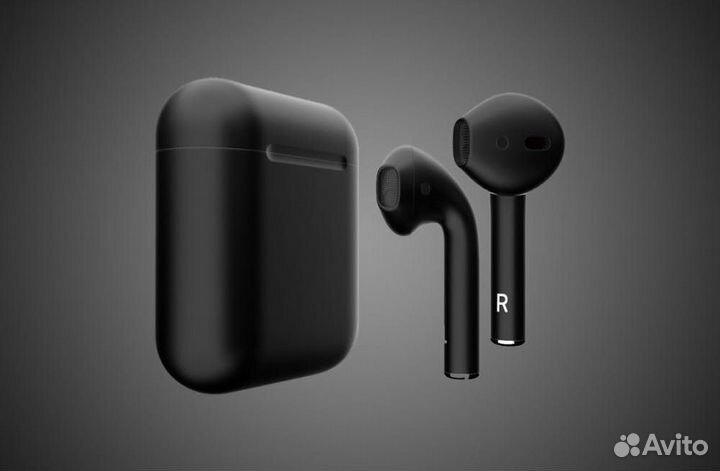 Наушники Airpods 2 чёрные матовые