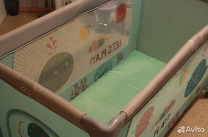 Детская кровать манеж с матрасом