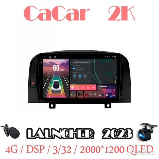 Магнитола 2К на андроиде Hyundai Sonata NF (4/32/Q