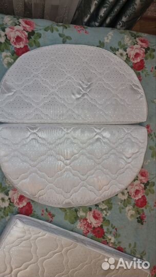 Матрас детский круглый и овальный и кровать