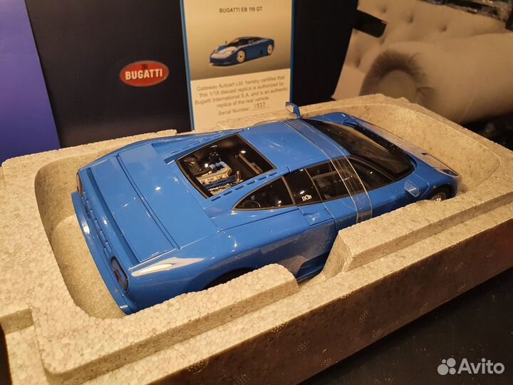 1:18 Autoart Bugatti EB110 GT Blue