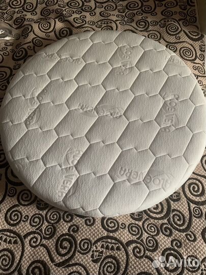 Матрас+наматрасник детский Vikalex круг, 75x75 см