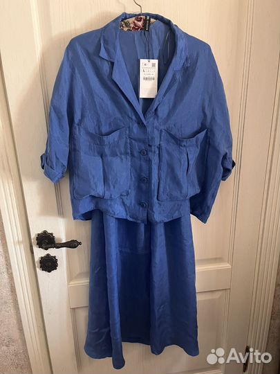 Костюм платье+пиджак zara