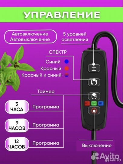 Фито лампа для растений