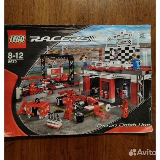 Lego Racers Ferrari Finish Line 8672 оригинал