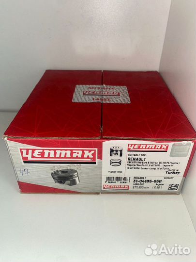 Комплект поршней Yenmak K9K +0.50