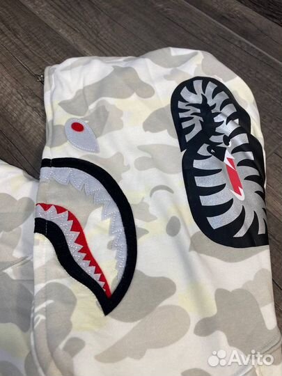 Зип худи Bape shark