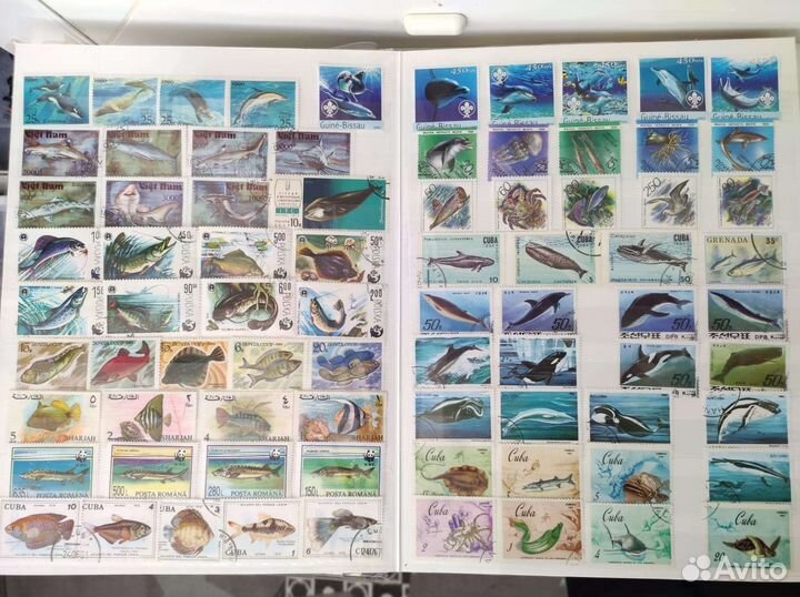 Марки, тематика фауна