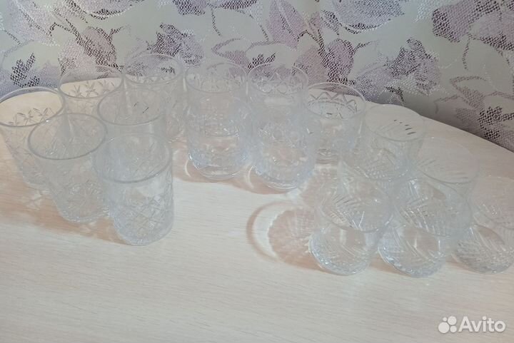 Хрустальные фужеры, рюмки, вазы, салатницы СССР